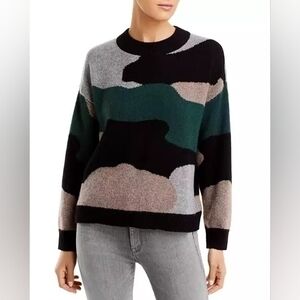 C by Bloomingdale's Cashmere Camo Print Cashmere Sweater